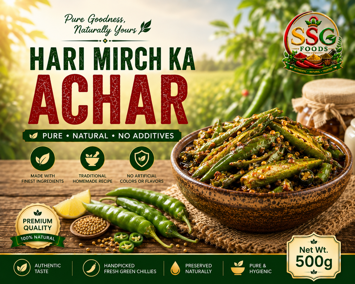 Green Chilli Pickle